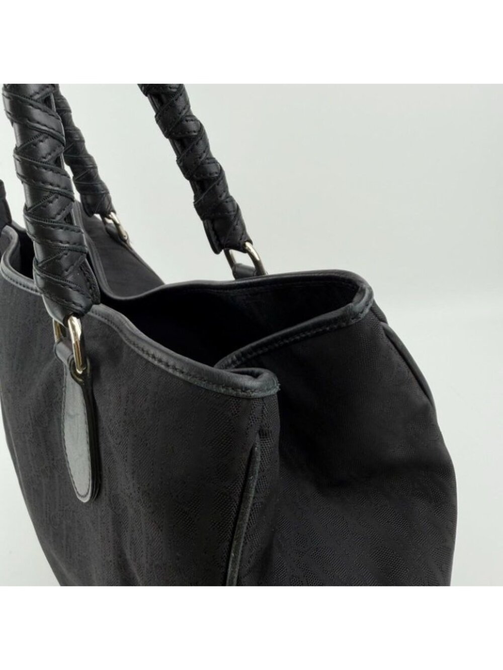 Dior Tote Black Nylon Canvas Vintage - Picture 7 of 15